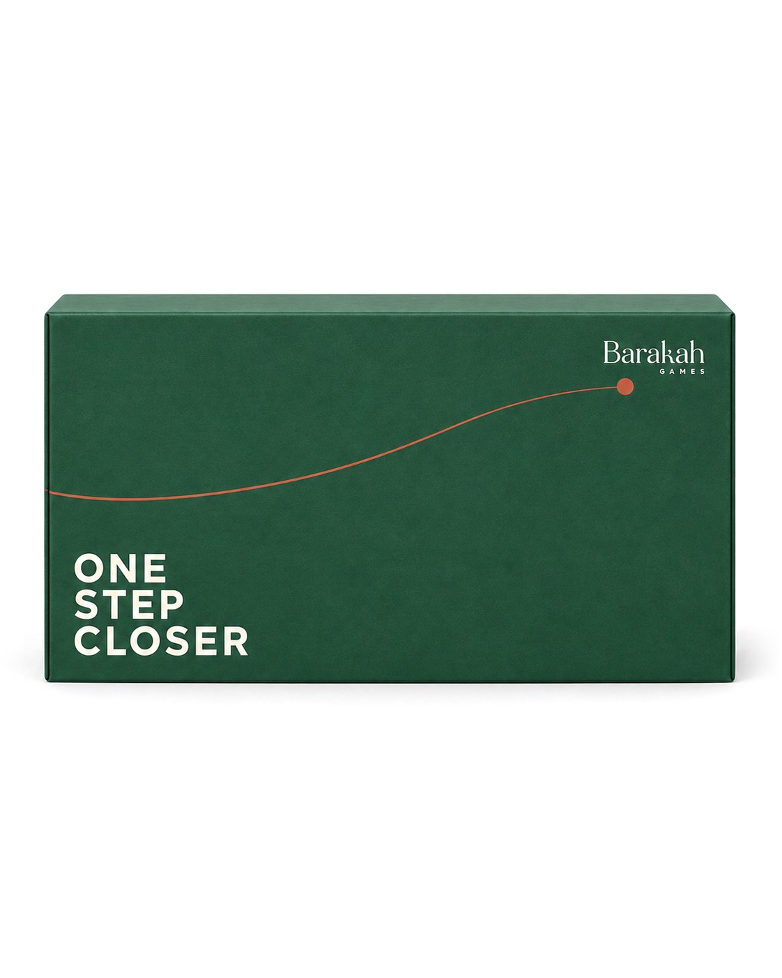 The One Step Closer box, closed, front elevation.